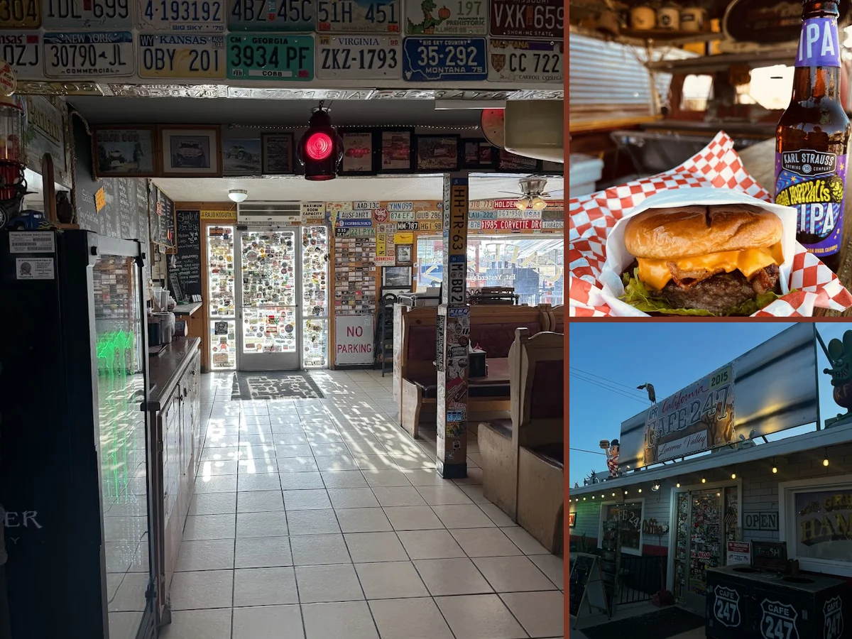Restaurant interior with wheelchair-accessible seating nearby.